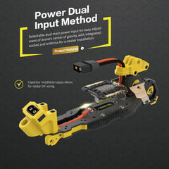 Speedybee Mario 5 O4 DC Advanced 5-inch FPV Drone Frame – 226mm Wheelbase, Lightweight Design, CNC Aluminum Head, Compatible with DJI O4 PRO/O3 Air Unit &amp; Analog VTX, Ideal for Cine &amp; Freestyle