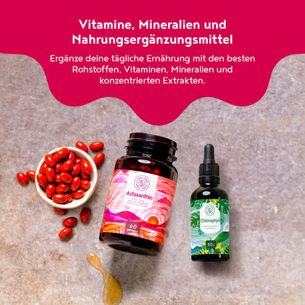 Astaxanthin 12mg High Dose - 60 Depot Softgel Capsules - Haematococcus Pluvialis - Vegan Astaxanthin with High Bioavailability - Alpha Foods