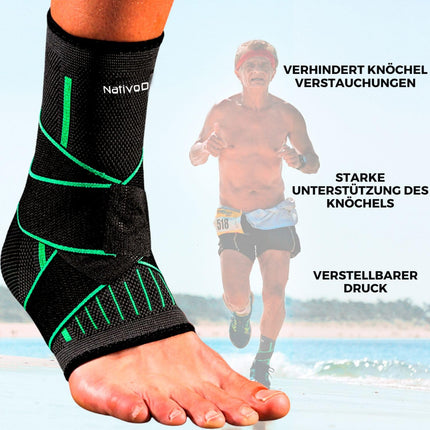 NativoDex Ankle Brace – Adjustable Ankle Support for Plantar Fasciitis &amp; Achilles Tendonitis – Stabilization &amp; Protection – Breathable Orthopedic Foot Brace for Both Feet