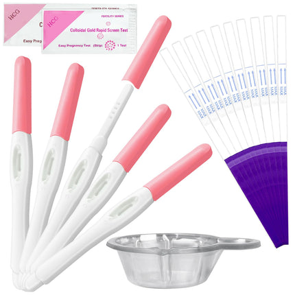 20 pieces pregnancy test early test individually wrapped early pregnancy test pregnancy test with urine cup and pregnancy test strips HCG test pregnant high precision, fast detection
