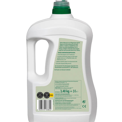 Dehner Epsom Salt, special fertilizer, high-quality liquid fertilizer, fertilizer for thujas / conifers, magnesium sulfate, with immediate effect, 3 l, for approx. 180 l, colorful