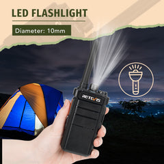 Retevis RB626 Walkie Talkies for Adults, 2000 mAh Rechargeable Two-Way Radio, 16 Channels, USB Charger, VOX, Portable Walkie Talkie for Hunting, Camping (1 Pack)