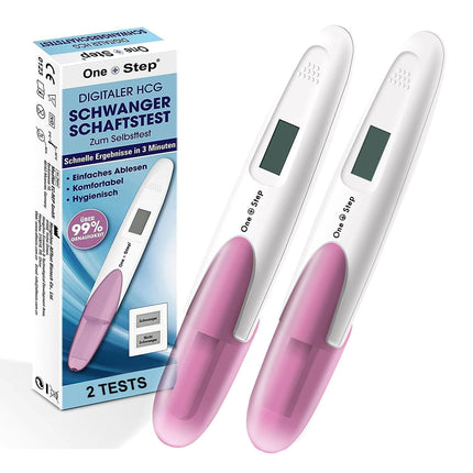 2 One+Step Pregnancy Tests Early Digital I Pregnancy Test I 1x Early Pregnancy Test I Early Pregnancy Test with Pregnant or Not Pregnant Indicator I 25 mIU/ml
