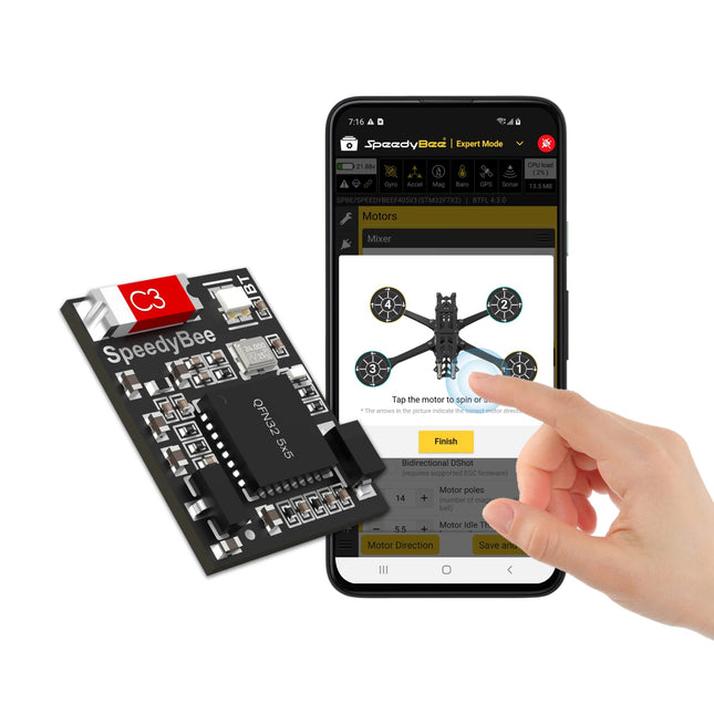 BT Nano 3 Bluetooth FC Configuration Module - Wireless Flight Controller ESC Betaflight Configuration Tool for FPV Drone Stack (2PCS)
