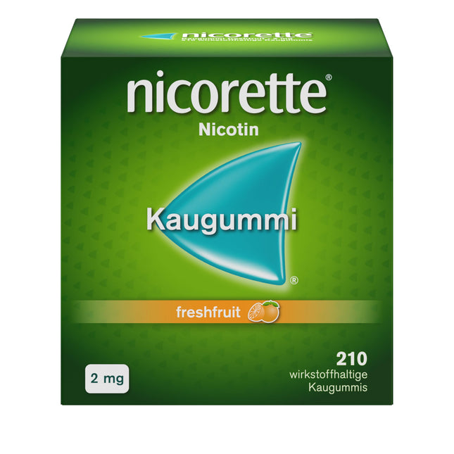 NICORETTE Chewing Gum Bulk Pack 2mg Fresh Fruit – Nicotine Chewing Gum for Smoking Cessation – Fruit Flavor – 2mg Nicotine – Quit Smoking – 210 pcs.