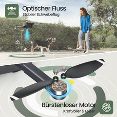 Holy Stone HS175D Foldable GPS Drone with 4K HD Camera, RC Quadcopter with 46 Min. Long Flight Time, Follow-Me, Brushless Motor, Tap-Fly, Point of Interest Altitude Hold, Folding Drone for Beginners and Adults, C0