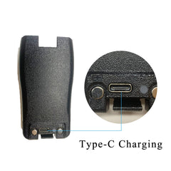 Walkie Talkie PMR446 license-free two-way radio, pofung PT88E 16 channels Professional rechargeable with long range USB charging station and earpieces Black 4 pieces
