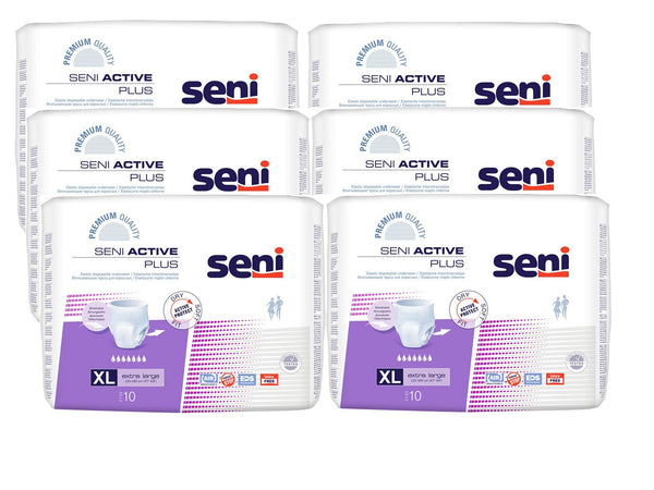 Carton of Active Plus size XL from Seni (6 x 10 pieces)