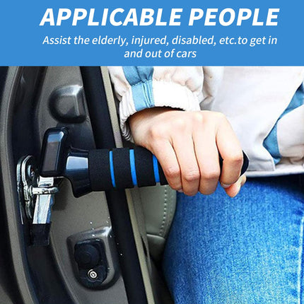 QINGYIWL 2 Pack Car Entry Aid, Car Door Handle for Elderly People, Standing Aid for Seniors, Car Exit Aid for Seniors, Disabled and Injured (Blue)