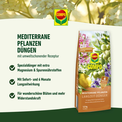 COMPO Mediterranean Plants Long-Term Fertilizer 1.5kg