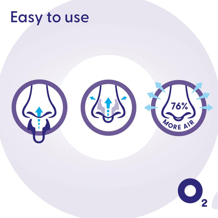 Airmax nasal dilator - snore stopper - 76% more air through the nose - anti-snoring nasal dilator - breathe better - sleep better - free nasal breathing - airflow dilator - two pieces small blue