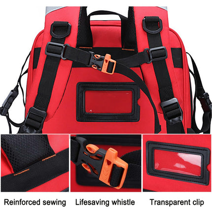 Wheelchair Backpack, Wheelchair Bag Behind the Seat, Large Capacity Wheelchair Accessory - Wheelchair Bag Behind the Seat - With Reflective Strip for Medication Storage - Bag Only (C) (Blue)