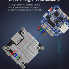 Mini F7 Flight Controller 3-6S 20x20mm Built-in Bluetooth Drone Stack Support Wireless Tuning for 2-4 inch FPV Drone