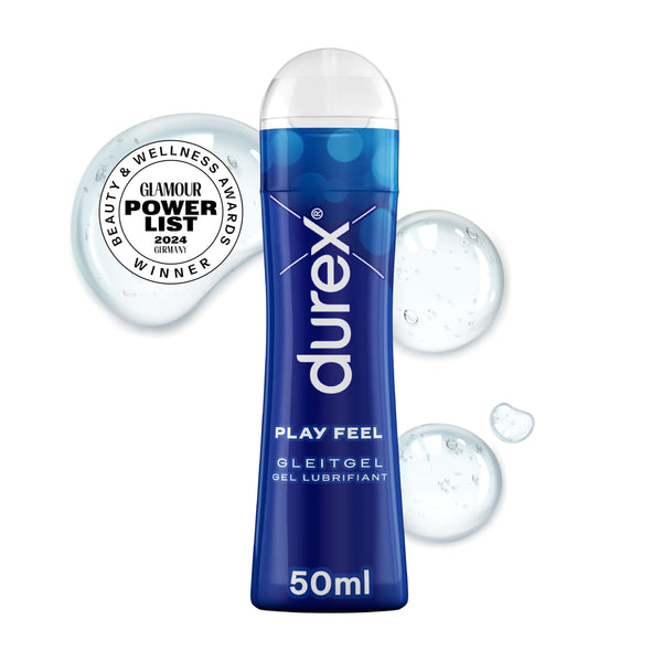 Durex Play Feel Lubricant – Water-based lubricant for pleasant glide, gentle &amp; pH-friendly – ​​50 ml
