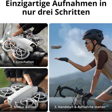 DJI Neo Fly More Combo with Versatile Accessories, Mini Drone with 4K Camera, 135g Self-Flying Drone, Follow Me Function, Hand Launch, AI Subject Tracking, with RC-N3 and 3 Batteries