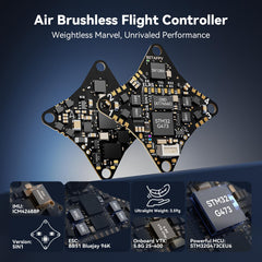 BETAFPV G473 5IN1 Air Brushless Flight Controller 1S AIO Lightweight FC Built-in Serial ELRS RX with 16MB BlackBox BB51 Bluejay 96K ESC OSD Chip External UART Port for 1S FPV Whoop Drone Quadcopter