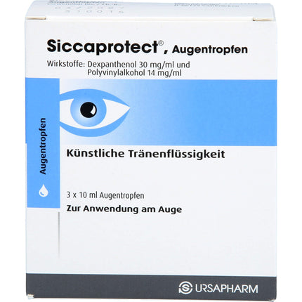 SICCAPROTECT eye drops 3 x 10 ml
