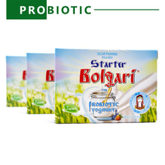 Bolgari probiotic yogurt ferment. Yogurt powder for homemade yogurt. Yogurt cultures Lactobacillus bulgaricus &amp; Lactobacillus rhamnosus. 7 sachets of natural yogurt. Starter culture for yogurt makers (1)