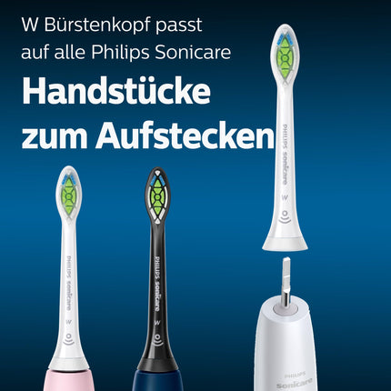 Philips Sonicare Original W2 Optimal White Standard brush heads for sonic toothbrushes – 8-pack, in white (model HX6068/12)