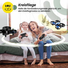 Holy Stone HS210 Mini Drone for Kids, RC Quadcopter Nano Drone with 3 Batteries, 21 Min. Long Flight Time, Auto Altitude Hold, 360° Rolling, Headless Mode, One Key Start, Indoor Gift for Beginners, Blue, C0