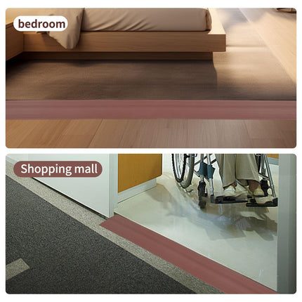 Door threshold ramp, 90 x 7.5 x 1CM / 1.5CM / 2CM wheelchair ramp PVC threshold ramp, door threshold ramps for wheelchairs, walkers or e-scooters (brown, 1CM)