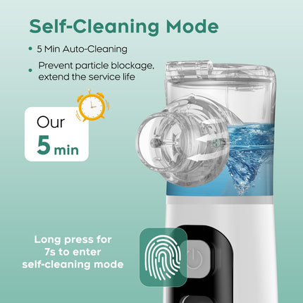 Inhalers for adults/children, Berrlly portable inhaler, saline solution for inhalation, inhalation solution, suitable for colds and respiratory problems, electric, quiet, with mouthpiece and mask