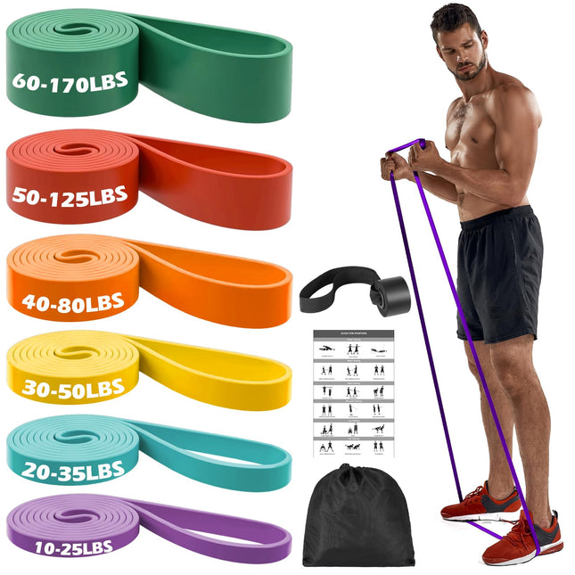 Zacro Resistance Bands, Fitness Bands Resistance Bands Set with Door Anchor, for Yoga, Pilates, Training, Physiotherapy, Pull-Up Aid, Strength Training for Men and Women