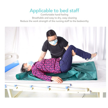 Patient Slide Sheets, Reusable and Washable Nylon Hospital Sheets, Disabled-Accessible Patient Moving Aids (95 x 75 cm)