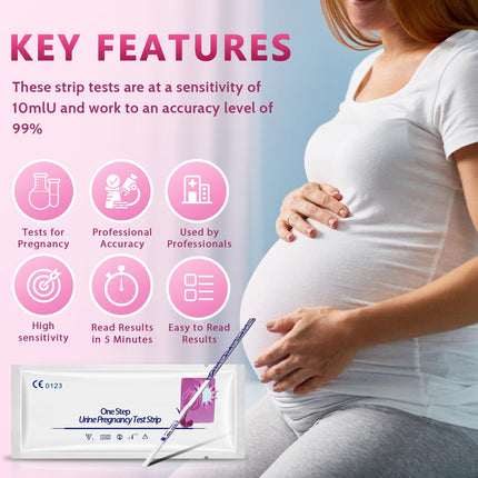 30 Pregnancy Test Early Test 10 miu/ml, Pregnancy test, Sensitive and Fast Test, Early Pregnancy Test Ultra Early Test Pregnancy Strips