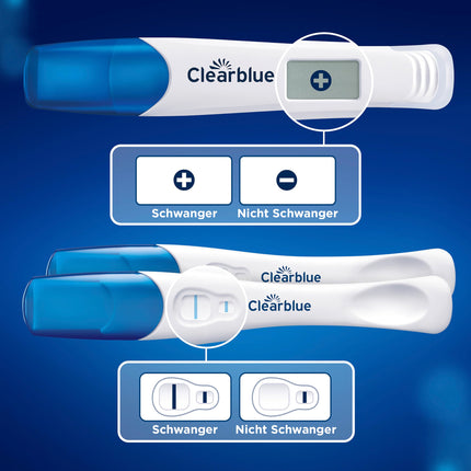 Clearblue Pregnancy Test Ultra Early Test Combo Pack Triple-Check, 3 Tests (1 digital 10mIU/ml, 2 visual 10mIU/ml), Pregnancy Test / Early Pregnancy Test, Results 6 Days Earlier