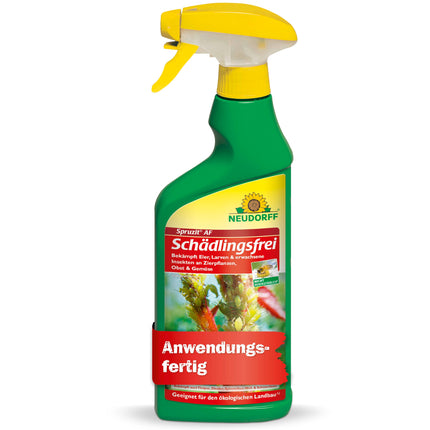 Neudorff Spruzit AF Pest-Free – Controls pests such as box tree moths, aphids, and thrips on ornamental plants, vegetables, fruit, and herbs, 500 ml