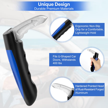2PCS Entry Aid Car Handle, ELEPRUC Car Door Handle for Elderly People, Car Assistant Support, Handle Exit Aid Good, Car Support Handle Multifunctional Handle Car Door Locking Handle for Seniors