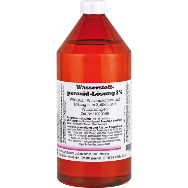 PW Beyvers GmbH Cleaning, SEGMINISMART Herbeta 3% hydrogen peroxide solution 1000ml