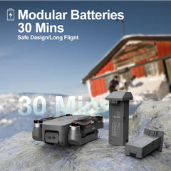 Drone with Camera 4K Brushless Motor Drone with 2 Cameras 40KM/h MAX Wind Resistant 4 Level 5 GHz WIFI FPV Drones RC Quadcopter for Kids Adults 2 Batteries IDEA16