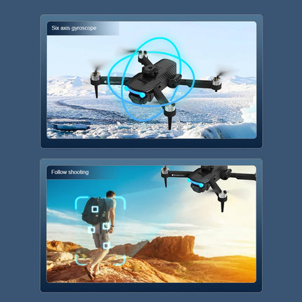 Drone with 4K Camera XT204 Dual 2.4G Brushless Gesture Photography, 6-Axis Gyro, Optical Flow Positioning, 360° Obstacle Detection, Foldable Gift for Adults Children 3 Batteries