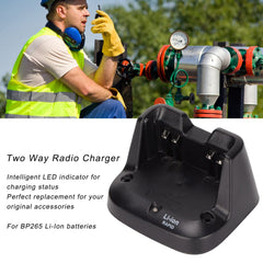 Fast Desktop Charger for IC‑V8E V80 F3003 F3002 F4001 IC‑T70A and Other Walkie Talkies, Suitable for BP265 ​​Lithium-Ion Battery(#1)