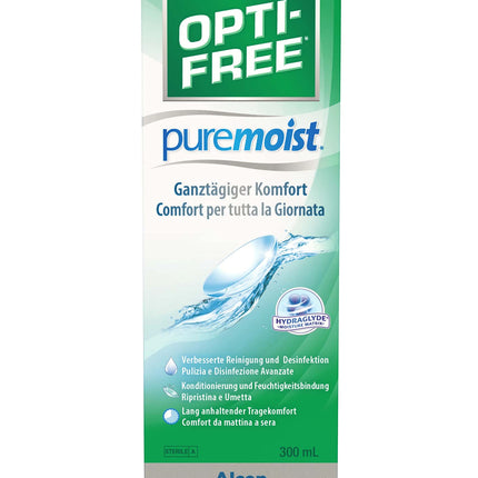 Opti-Free PureMoist Contact Lens Solution | Single Bottle | 1 x 300 ml