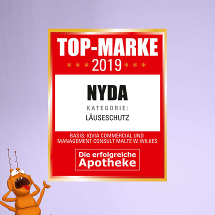 NYDA express lice remedy – fast and effective against head lice and nits, 2 x 50 ml