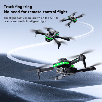 S162 FPV RC Drone, 4K HD Dual Camera WiFi Quadcopter with Waypoint Flying, Adjustable Speed, 360° Flips, Automatic Photography, Automatic Hovering,