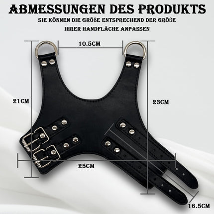 BDSM Bondage Set with SM Handcuffs Leather Stand Hanging Restraints for Couples Erotic Handcuffs for Sex Games Handcuffs for Bondage and Extreme Pleasure with Handcuffs