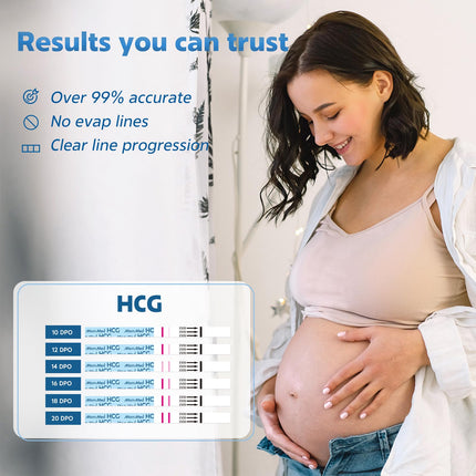 MOMMED Pregnancy Test (HCG55), 55 Pregnancy Test Strips with a Bonus of 55 Urine Collection Cups; Accuracy of over 99% for pregnancy tests