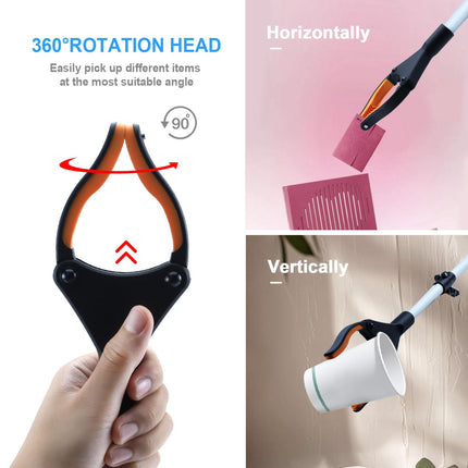 Feelhap 2 Pack Foldable Grabbers, 112cm Grabbers for Seniors with Magnetic Tips, 90° Rotatable Grabber Garbage Tongs Grabber, Garden Grabber Telescopic Grabber Long Grabber Tool Grabber Aid for People