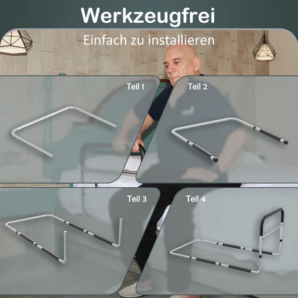 BeneCane bed railings for elderly and disabled people, bed rails for the elderly, nursing bed for safety, height-adjustable railings, fall protection, standing aid &amp; exit aid
