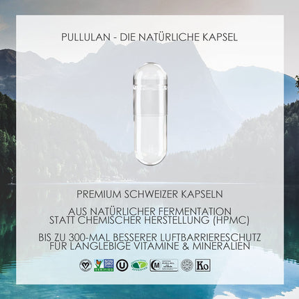 Naturkur® L-Tyrosine 500 mg - 240 capsules in a pharmacist's glass jar - Pure &amp; vegan with best bioavailability, handmade in Lower Franconia