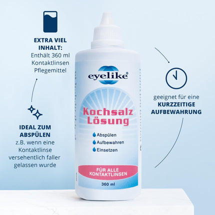 Eyelike saline solution 360 ml