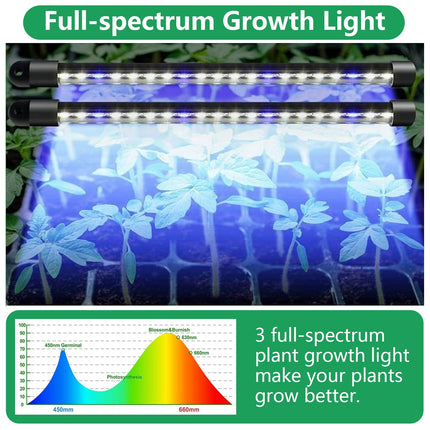 Greenhouse, 3PCS Growing Pots Growing Soil Greenhouse Small Growing Set Indoor Greenhouse 120 Cells Greenhouse Growing Set Grow Box With Plant Lamp For Plant Growth And Seed Germination