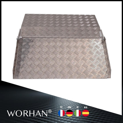 WORHAN Mobile threshold ramp Variable height adjustment Loading platform Step ramps Wheelchair ramp Aluminium ramp Door threshold ramp TR87