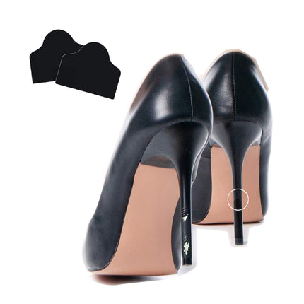 ProtectMyHeels Black for Stilettos (1-pack) | Heel protection and repair for black high heels | for black broken thin heels