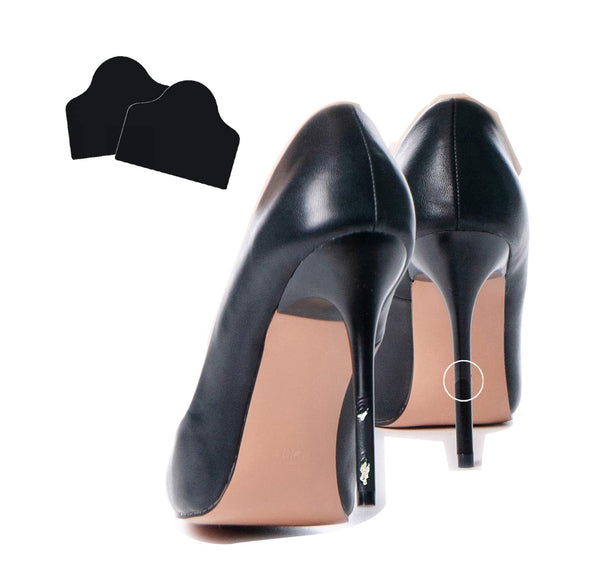 ProtectMyHeels Black for Stilettos (1-pack) | Heel protection and repair for black high heels | for black broken thin heels