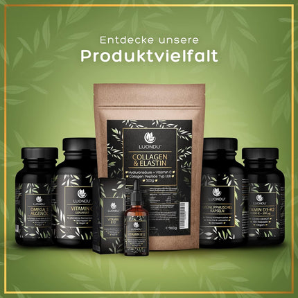 Culture complex with 350 billion CFU/g* 20 bacterial strains + organic acacia fiber - 180 capsules, enteric-coated &amp; vegan - 20 billion CFU per daily dose - Luondu LUBIOTIC Culture Complex High Dose